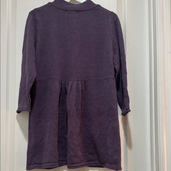 Main Street Blues Purple Button-Up Cardigan - Picture 2 of 3